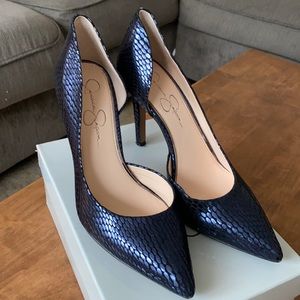 Jessica Simpson Navy Blue Heels